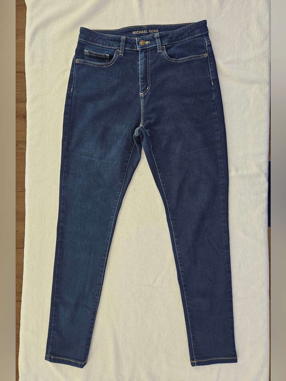 Michael Kors Selma Skinny Jeans Size 8 Dark Wash Stretch High Rise